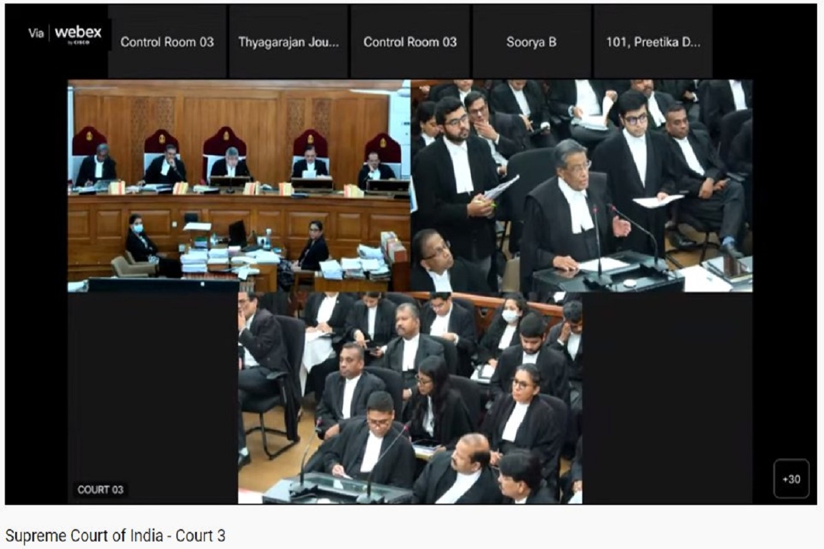 Live streaming of supreme court proceeding